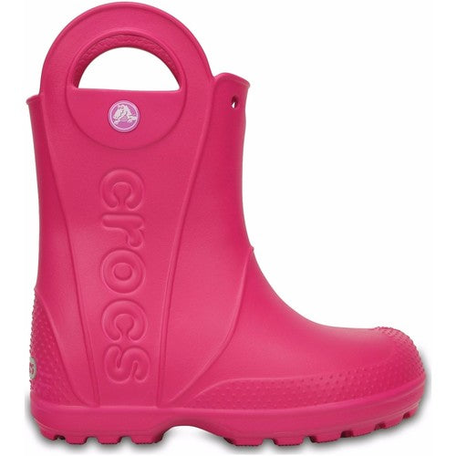 Crocs Gummistøvle Med Håndtag, 84 0031 Pink 25 - Crocs Gummistøvler