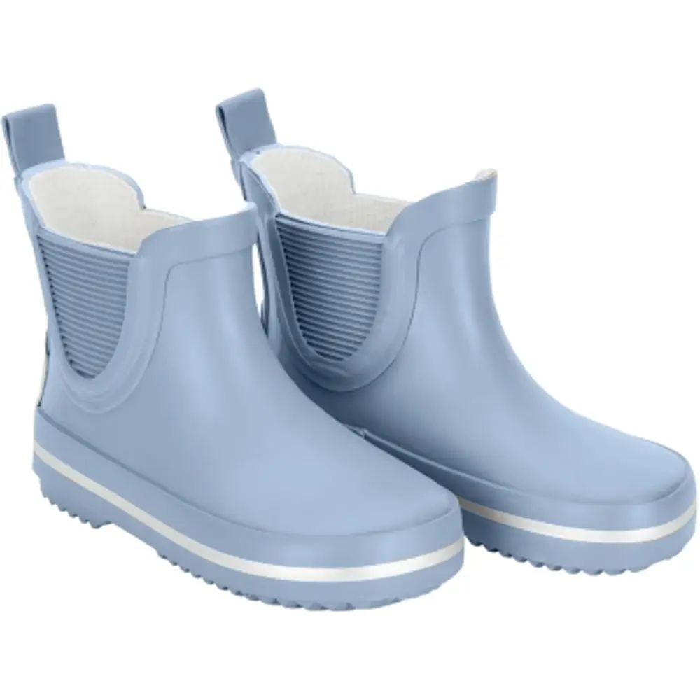 Blå Kort Gummistøvle Fadeddenim - Mikk-line Gummistøvler  - 5715073375645