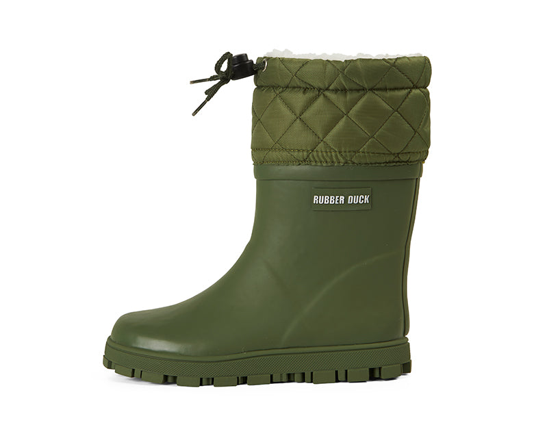 Grøn Rubber Duck Thermal Kids 0051 Army - Aigle Gummistøvler