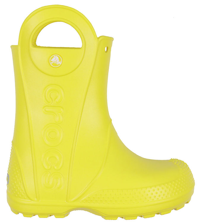 Gul Crocs Gummistøvler Handle Rain Boot Yellow - Crocs Gummistøvler  - 198445125874