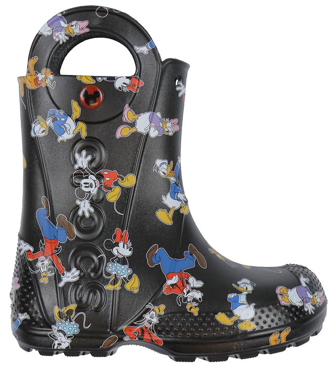Multifarvet/Sor Crocs Gummistøvler Mickey Friends Handle Multi - Crocs Gummistøvler  - 198445133688