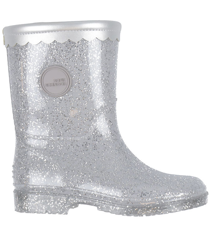 Metallic Sofie Schnoor Gummistøvler Silver - Sofie Schnoor Gummistøvler  - 5715202562953