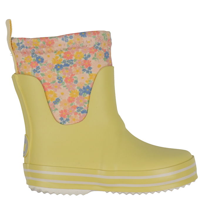 Gul Wheat Gummistøvler Mist Multi Flowers - Wheat Gummistøvler  - 5715596186605
