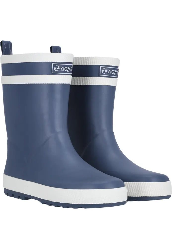 Blå Hurricane Gummistøvler Dark Denim - Zig Zag Gummistøvler  - 5715182471214